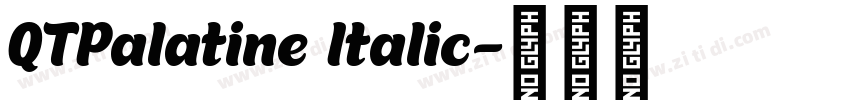 QTPalatine Italic字体转换